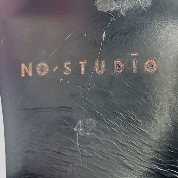 Rare Avant Garde Boots Size 42 Late 90s Early Y2K Leather & Canvas No Studio - Picture 5 of 14